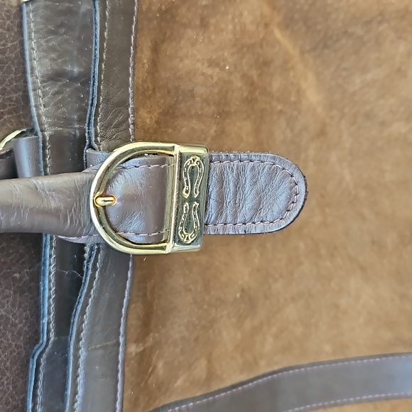 Brown suede philippe bag - Picture 3 of 6